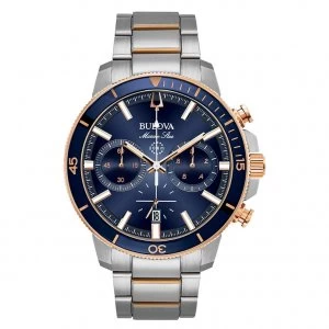 Image of Bulova Mens Marine Star Stainless Steel Bracelet Watch