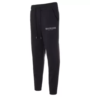 Image of TRUE RELIGION Arch Logo Joggers - Black , Onyx Black Size M Men