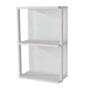 Image of Arran 40cm wide shelf, small wall unit - matt white
