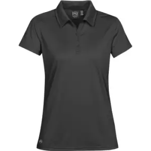 image of Stormtech Womens/Ladies Eclipse H2X-Dry Pique Polo (L) (Carbon)