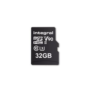 Image of Integral 32GB Micro SD Card UHS II MicroSDHC Cl10 UHS 2 U3 V90 R-280 W-240 Mb/S Ultimapro