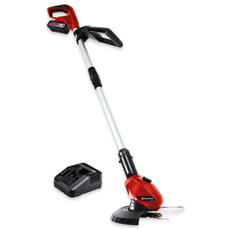 Image of Einhell GE-CT 18 Li 18v Cordless Telescopic Grass Trimmer and Edger 240mm 1 x 2.5ah Li-ion Battery Charger GE-CT 18 Li