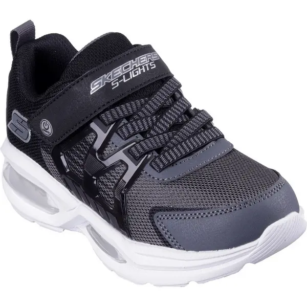Image of Skechers Boys S Lights Prismatrons Light Up Trainers UK Size 9.5 (EU 27) Charcoal/Black SKE2281-CCBK-9.5