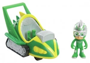 image of PJ Masks Speed Booster Vehicle Figure Gekko