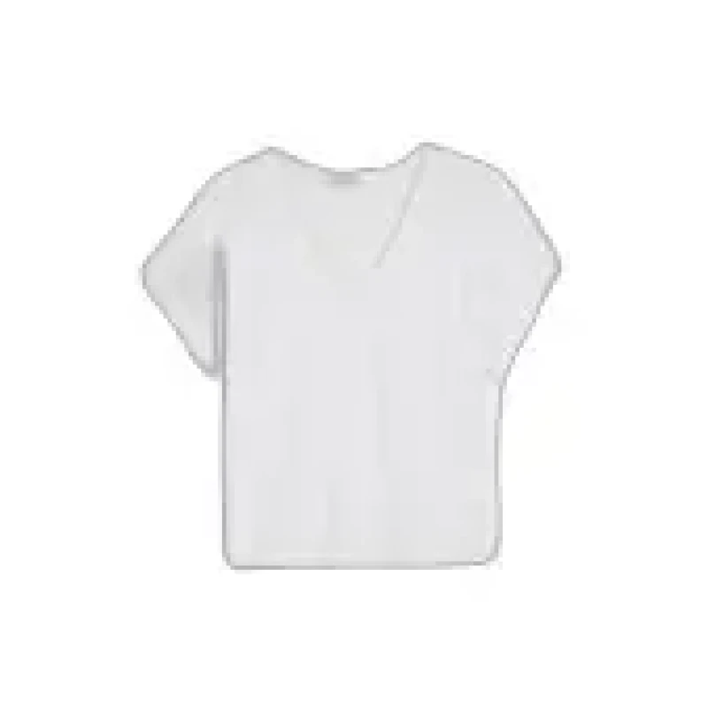 Image of Marc O'Polo Womens V-neck T-Shirt Marc O'Polo Blanc Female XS