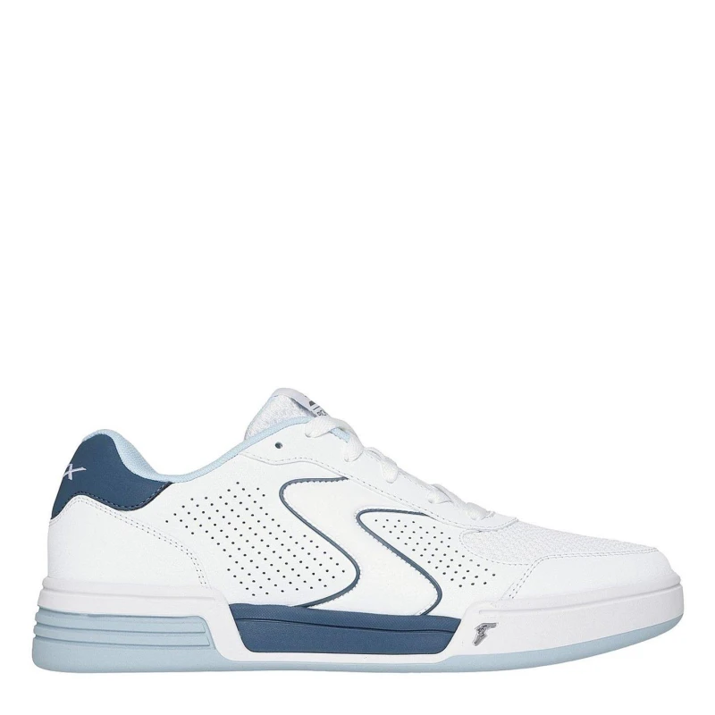 Image of Skechers Classic Court Padel Trainers Mens White/Blue male 8 (42)