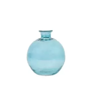 image of Gallery Interiors Wobble Vase in Ocean Blue / Small