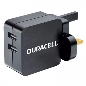 image of Duracell 4.8A Dual USB Mains Charger