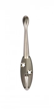 Image of Wickes Hat And Coat Hook - Satin Nickel Pack of 2