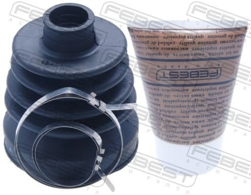 Image of FEBEST 1417-ACT CV Boot Wheel Side, NBR (nitrile butadiene rubber) NBR (nitrile butadiene rubber) Bellow,drive shaft (194)