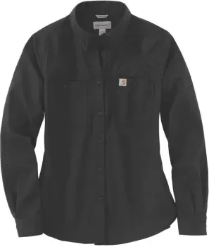 Image of Carhartt Rugged Professional Ladies Shirt, black, Size L for Women, black, Size L for Women