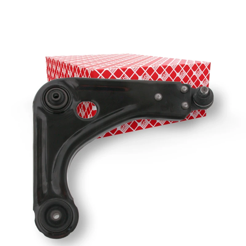 Image of FEBI BILSTEIN 19980 Suspension arm Control Arm, Sheet Steel, Lower, with ball joint, with rubber mounts Sheet Steel Track Control Arm (273)
