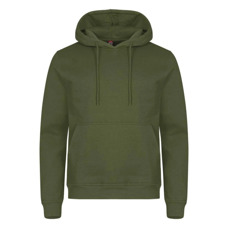 Image of Clique Mens Miami Hoodie in Olive Size: Medium Olive Male M