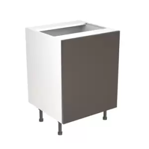 Image of KitchenKIT Slab 60cm Base Sink Unit - Matt Graphite