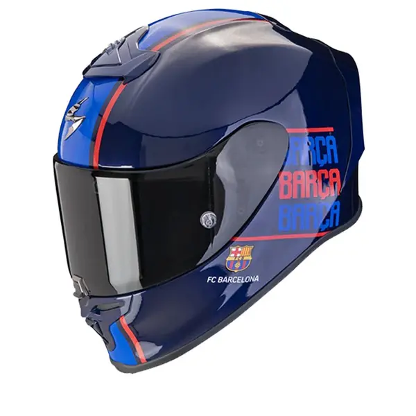 image of Scorpion EXO-R1 Evo Air FC Barcelona Blue Red Blue Full Face Helmet Size M