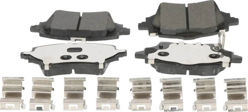 Image of MAPCO 106039 Brake pad set Rear Axle, with acoustic wear warning, with mounting manual Low-Metallic Brake Pad Set,disc brake (402)