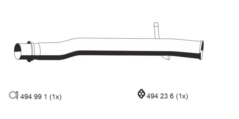 Image of Exhaust Pipe ERNST 331517