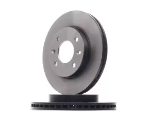 Image of TRW Brake disc RENAULT,NISSAN DF1016 4020600Q0D,4020600QAJ,7700756572 Brake rotor,Brake discs,Brake rotors 7701204286,8671000085