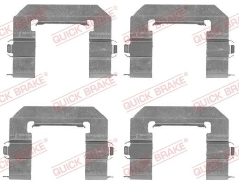 Image of QUICK BRAKE Brake pad fitting kit QUICK BRAKE 109-1761