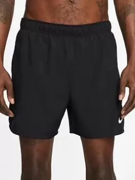 Image of Nike Run Challenger Dri Fit 5" Brief Lined Short - Black, Size 2XL, Men