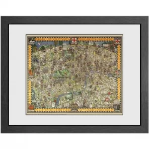 image of Transport For London Tapestry Map Print