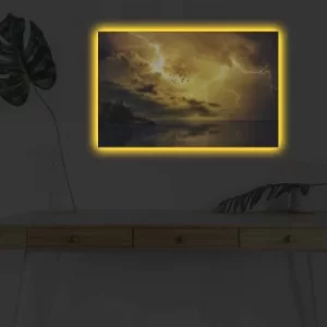 Image of 4570DHDACT-173 Multicolor Decorative LED Lighted Canvas Painting