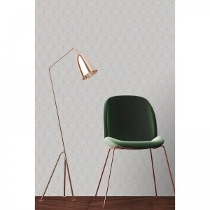 Image of Superfresco Easy Grey Myrtle Geometric Wallpaper