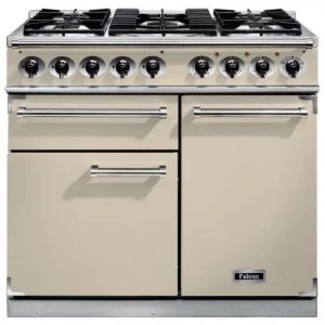 Image of Falcon F1000DXDFCRCG 98470 100cm Deluxe Range Cooker - Cream Finish