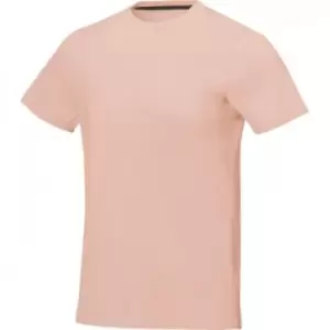 Elevate Mens Nanaimo Short Sleeve T-Shirt (XL) (Pale Blush Pink)