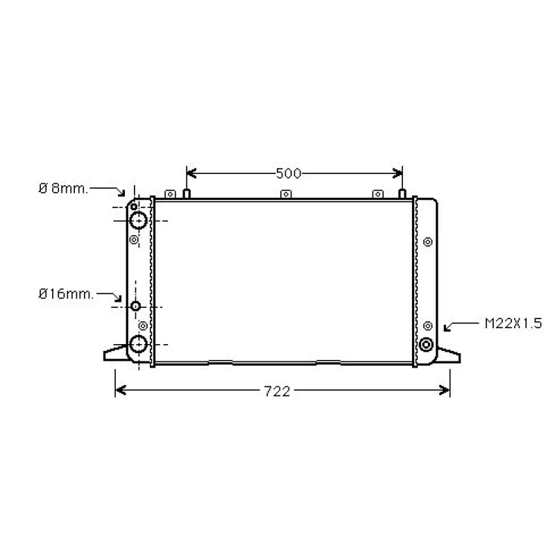 Image of Engine radiator DIEDERICHS DCM1427