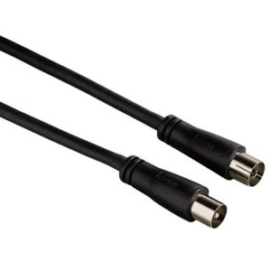 Image of Hama Antenna cable coax plug - coax socket 1.5m 90 dB, black