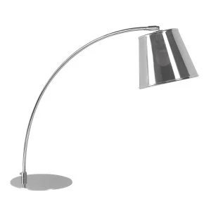 Image of Premier Housewares Table Lamp in Chrome with PVC Shade