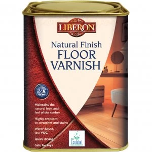 image of Liberon Natural Finish Floor Varnish 1l Clear Matt