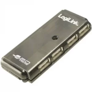 image of LogiLink UH0001A 4 ports USB 2.0 hub Grey