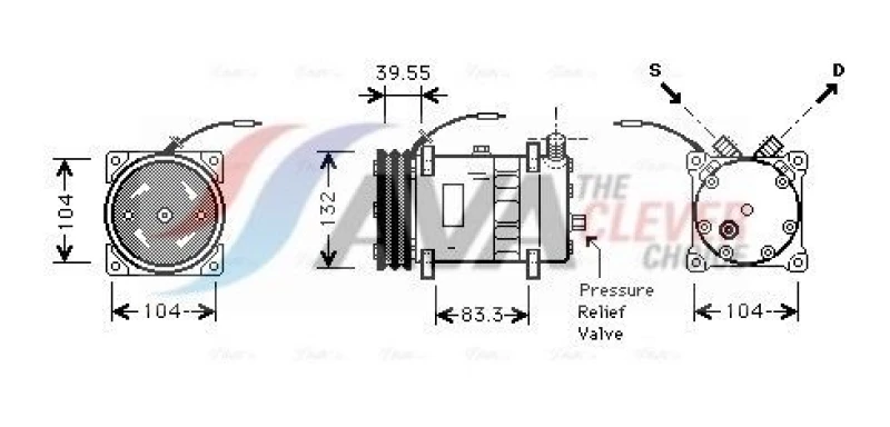 Image of Air conditioning compressor AVA COOLING SYSTEMS UVAK113