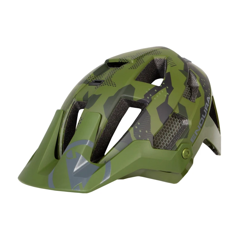 Image of Endura SingleTrack MTB Helmet Tonal Olive unisex S/M