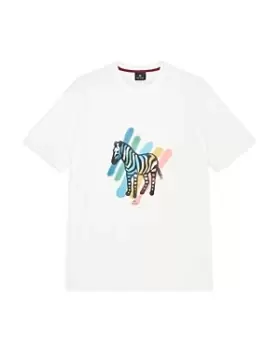 Image of Paul Smith Broad Stripe Zebra Graphic Tee