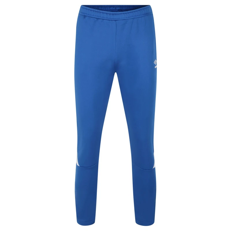 Image of Umbro Umbro Men Total Tapered Training Jogging Bottoms in Mid Blue Size: Small Mid Blue S Male 5063425382484