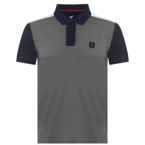 image of VOI Vasto Polo Shirt Mens - Grey/White/Navy