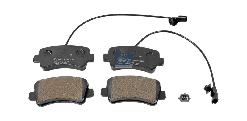 Image of DT Spare Parts 6.95124 Brake pad set Rear Axle Brake Pad Set,disc brake (402)