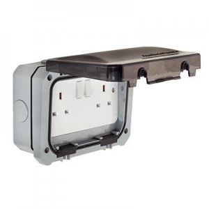 image of Greenbrook 13A Twin Outdoor IP66 Switched Socket