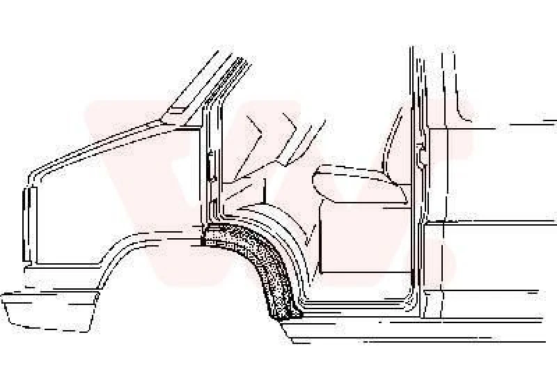 Image of VAN WEZEL Wing fender VAN WEZEL 1745156