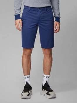 image of Hugo Boss Schino Slim Fit Chino Shorts Navy Size 38 Men