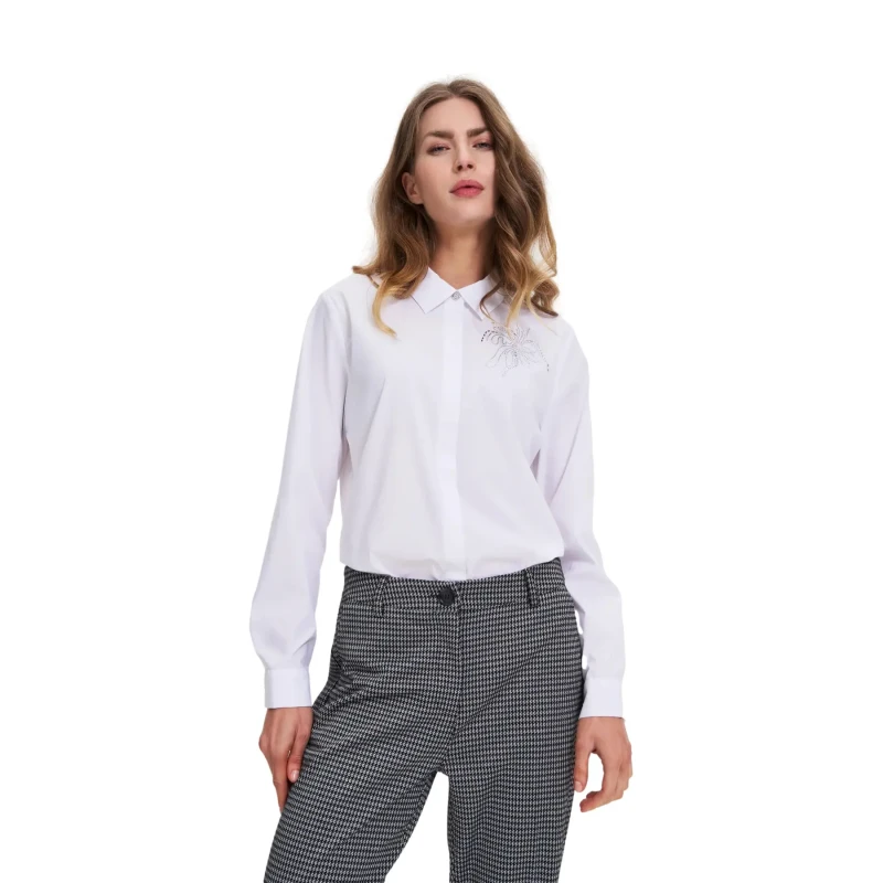 Image of Moodo Womens long sleeve shirt Moodo Z-KO-4812 Blanc Female M