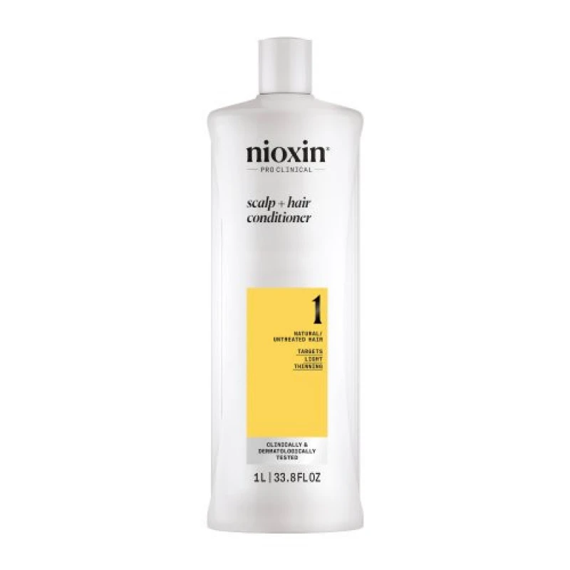 Image of Nioxin Nioxin Systems Conditioner, System 1 1000ml in Clear Clear One Size Unisex 4064666898094