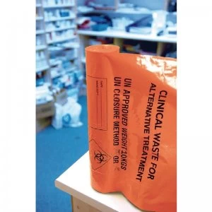 Image of Clinical Waste Sack For Alternative Treatment Heavy Duty 10KG Capacity