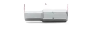 Image of Beta Tools 866 PE 1x 1/4" Hex Drive Hexagon Bit for Power Driver 10mm 008660125