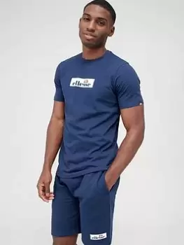 Image of Ellesse Terraforma Tee - Navy, Size L, Men