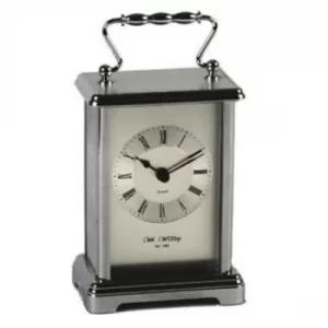 Image of WILLIAM WIDDOP Silver Carriage Clock
