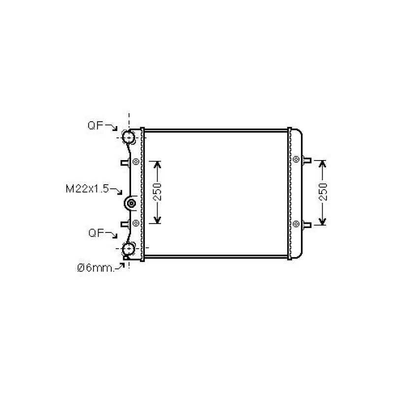 Image of Engine radiator DIEDERICHS DCM3426